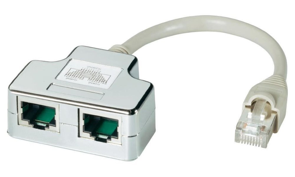 DATACOM "Y" adaptér STP CAT5E PC / PC+PC