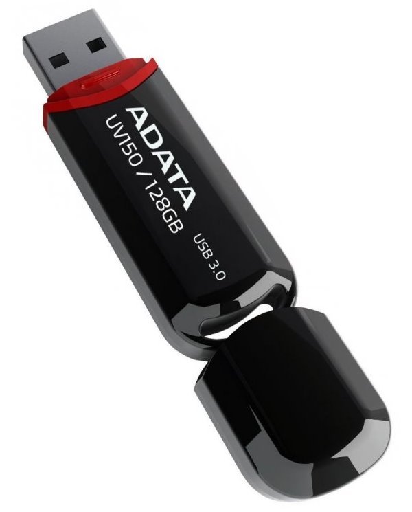 ADATA DashDrive Value UV150 128GB / USB 3.2 Gen1 / černá