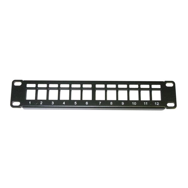 XtendLan Patch panel 10", 12 portů, 1U, neosazený