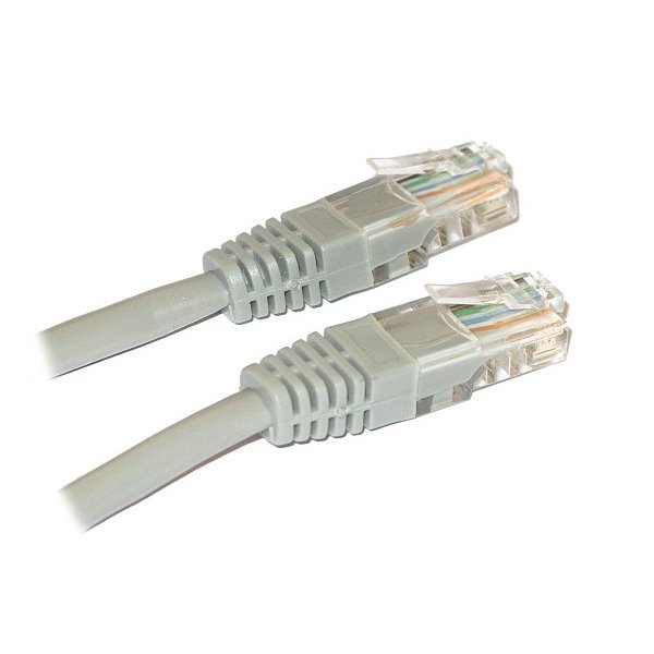 XtendLan Patch kabel křížený Cat5e UTP 5m - šedý