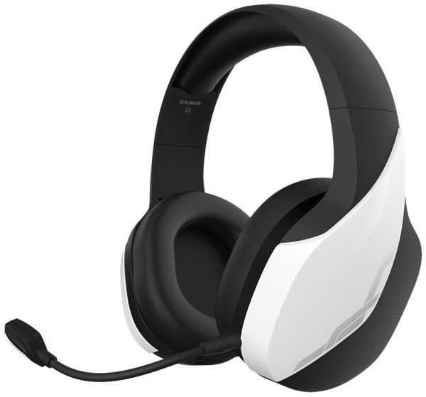 Zalman headset ZM-HPS700W / herní / náhlavní / bezdrátový / 50mm měniče / 3,5mm jack / bíločerný