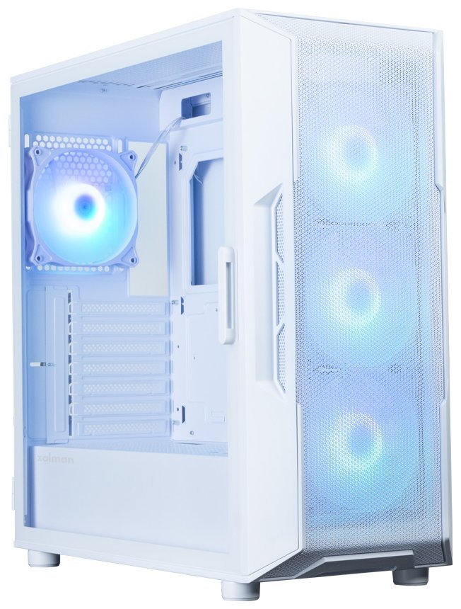 Zalman skříň i3 Neo ARGB V2 White / ATX / 4x120mm ARGB Fan / 2xUSB 3.0 / bílá