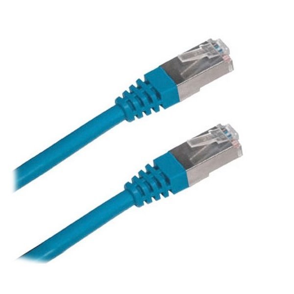 XtendLan Patch kabel Cat6A SFTP LSFRZH 0,5m - modrý