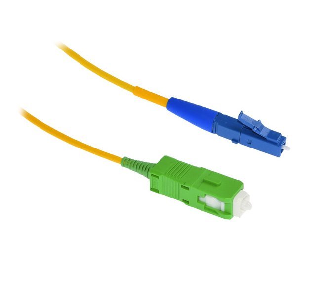 XtendLan FO patch LC-SC/APC 2m 9/125, simplex, ultraflexibilní G.657.A1, LS0H, průměr 2mm, krátký vývod